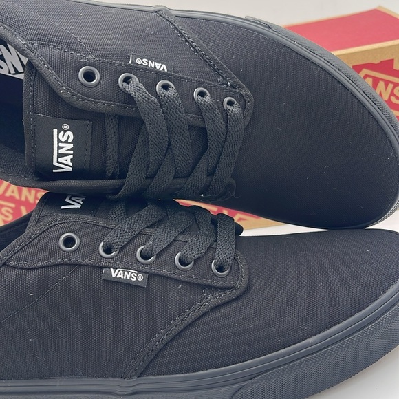 Vans Men's Black Canvas Sneakers Atwood (Canvas) Black/Black
VN000TUY186 - Picture 14 of 16